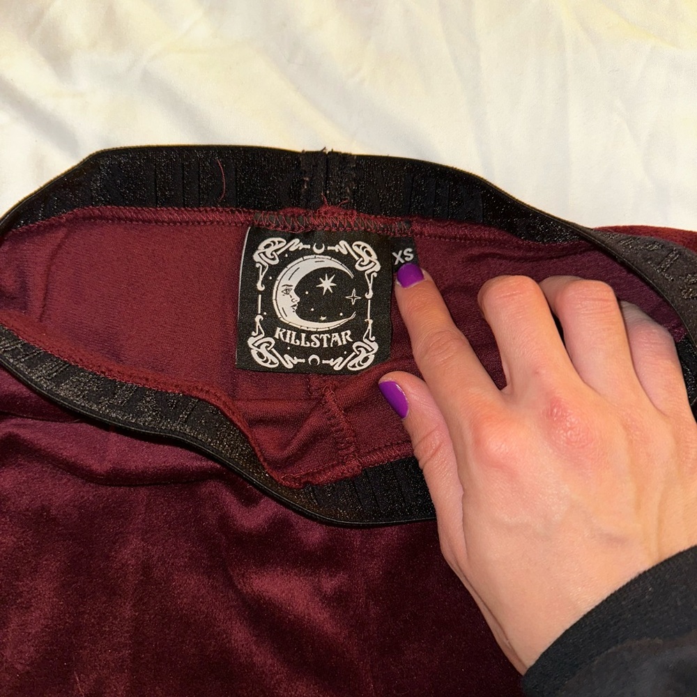 RARE Killstar - Velvet Matching Workout Set - XS - Picture 6 of 6